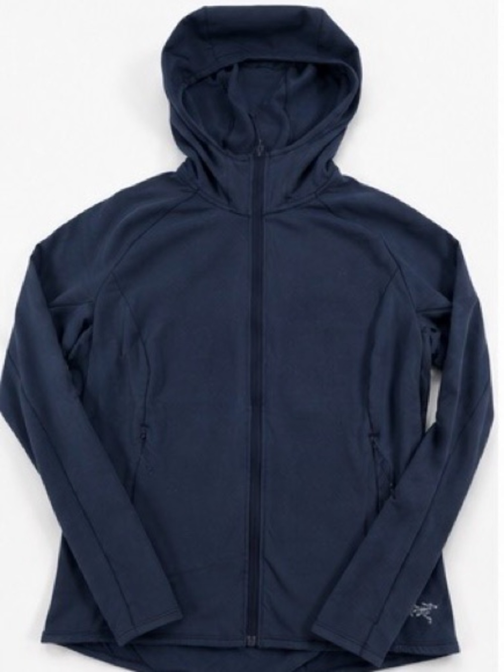 Arcteryx Kyanite Lightweight Hooded Fleece Jacket Midnight Blue Womens Medium